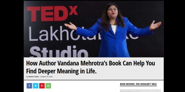 Vandana Mehrotra featured in Author Times