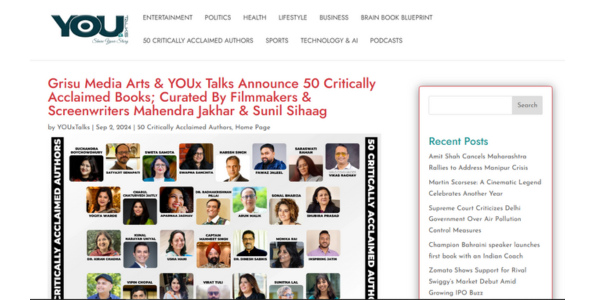 Vandana Mehrotra featured in You Talks article